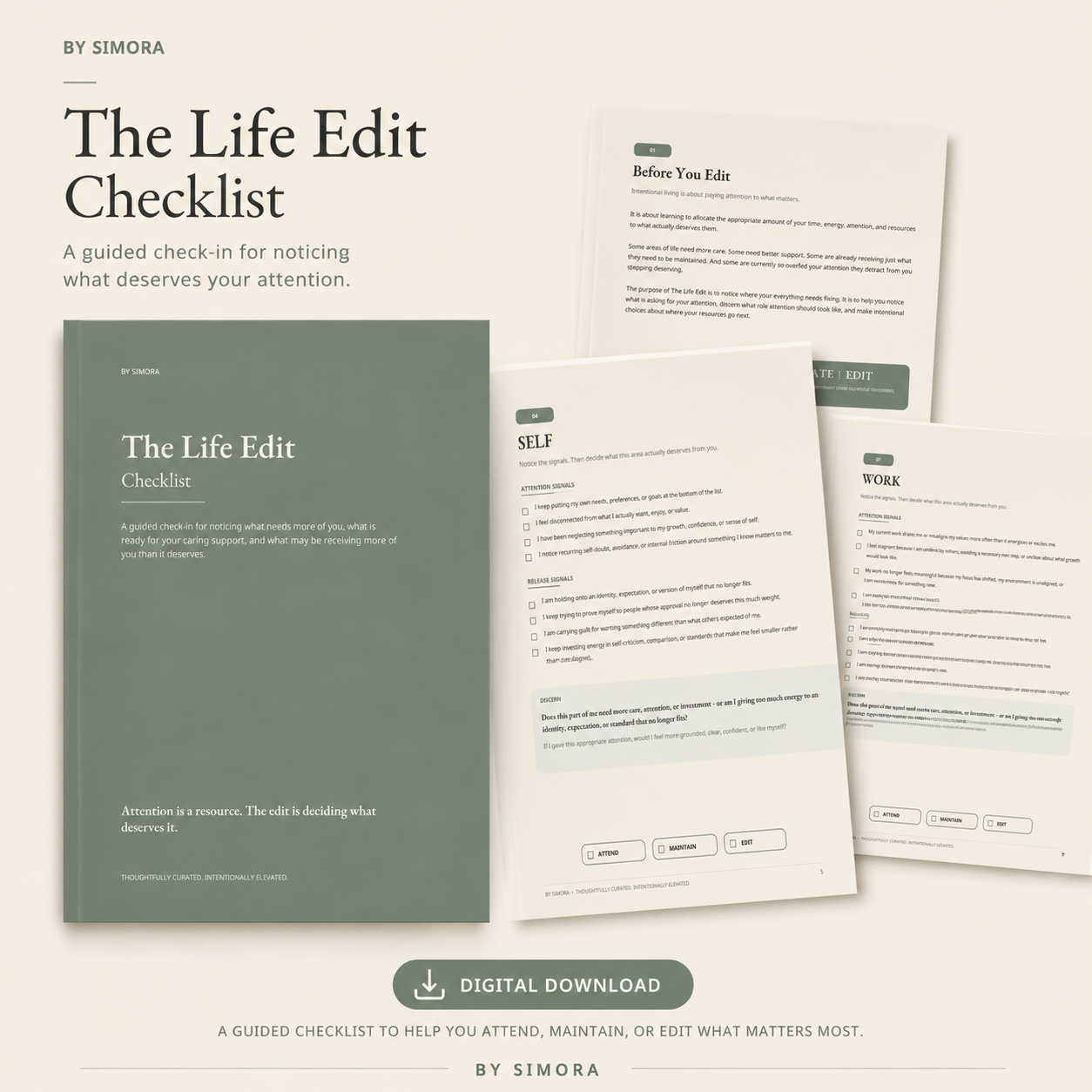 The Life Edit Checklist
